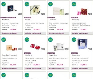 Soldes coffrets Parfums chez Marionnaud (à partir de 26 euros)