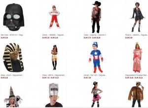 SOLDES Costumes enfant et adulte jusqu’à moins 70% (à partir de 3 euros) dernière démarque