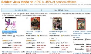 Soldes Jeux Vidéo (Nintendo, Playstation, PC, Xbox) sur Amazon ! 