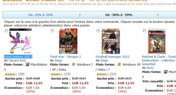Soldes Jeux Vidéo (Nintendo, Playstation, PC, Xbox) sur Amazon ! 60% (deuxième démarque )60% (deuxième démarque )