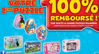 Un Puzzle Dujardin acheté = le 2ème 100% remboursé (ODR)