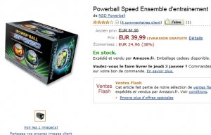 VENTE FLASH ! Kit d'entrainement Powerball Speed à seulement 39,99 euro au lieu de 64,95 euro !