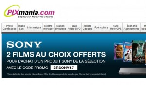 2 Blu-Ray offerts pour l’achat d’un lecteur Blu-Ray ou Home cinéma Sony