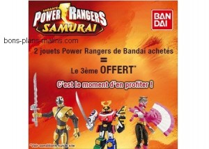 2 Power Rangers achetés = Le 3ème offert