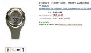 Montre cardio compteur calories a 10 euro (port inclus)