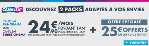 Offres Spéciales Canal+ / CanalSat du mois de février 2013