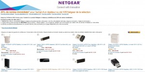 20% de réduction sur répéteurs et clés Wi-Fi Netgear - Code promo  Amazon