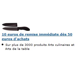 Code promo Amazon 10 euros de réduc sur articles Cuisine et Maison 