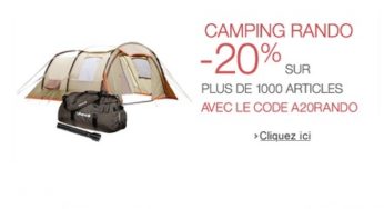 CODE PROMO AMAZON ! Moins 20% sur plus de 1000 articles de Randonnée et camping.