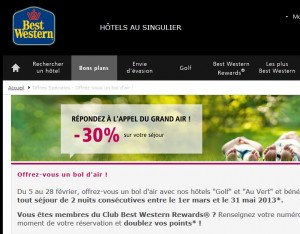 code promo best western 30 pourcent