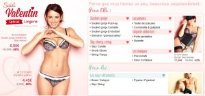 Code promo moins 15% sur la lingerie chez Auchan (spécial Saint Valentin)