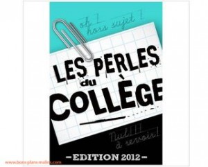 Ebook Gratuit : les perles du collège