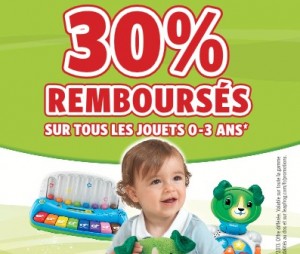 ODR Leapfrog : 30% remboursés sur les jouets 0 -3 ans 