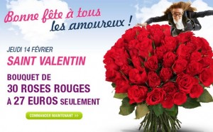 pas chere Saint Valentin Fleurs Florajet