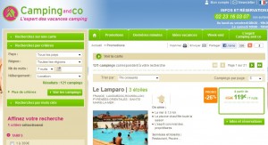 Camping  a seulement 120 euros les 7 nuits en Mobilhome ou 56 euros l’emplacement 