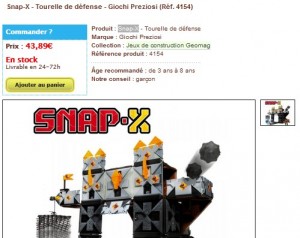   Snap-X - Tourelle de défense - Giochi Preziosi