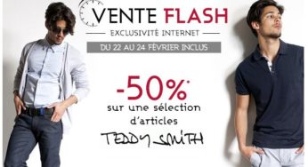 Vente Flash moins 50% sur vêtements Teddy Smith jusqu’à dimanche