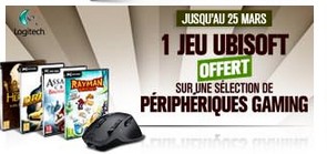 1 jeu gratuit pour l’achat d’un produit Logitech