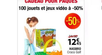 100 jouets et jeux vidéo à moitié prix chez Auchan