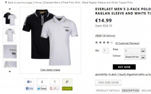 2 Polos homme Everlast pour seulement 13,49 euros (port inclus)