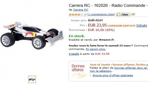 23,95 euros Buggy Red Bull radiocommandé Carrera RC