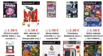 5 jeux vidéo pour 5 euros – Soldes CDiscount