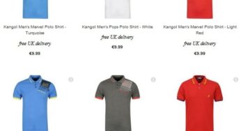 8,99 euros seulement le Polo Kangol (10 coloris aux choix) – port inclus