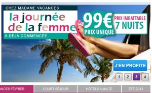 99 euros le séjour de 7 jours - Offre spéciale