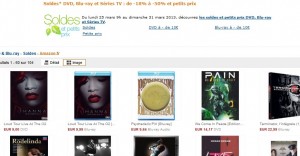 Blu-Ray et DVD en soldes chez Amazon