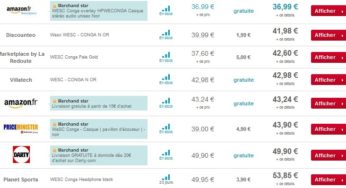 Casque WESC Conga à 13,75 euros (port inclus) – minimum le double ailleurs