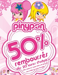 2 poupées Pinypon achetées = La 3ème gratuite (+ 50% remboursé en ODR)