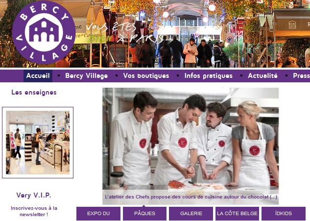 Ateliers cuisine gratuits Bercy Village 31 mars et 1 avril