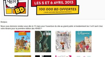BD gratuite le 5 et 6 avril (sans obligation d’achat)