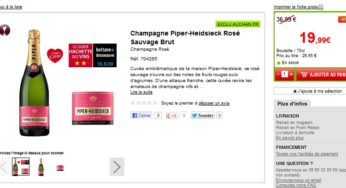Champagne Piper-Heidsieck Rosé Sauvage 19,99 euros au lieu de plus de 35 euros