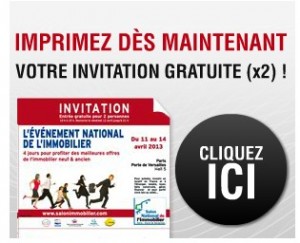 Invitations gratuites pour le salon de l’immobilier de Paris