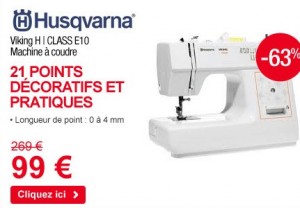 Machine à coudre HUSQVARNA Viking H CLASS E10 à seulement 99 euros