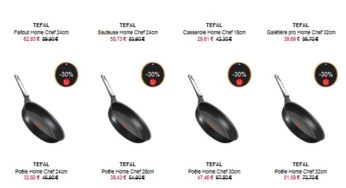 Moins 30% sur tous les articles TEFAL – 3J Galeries Lafayette