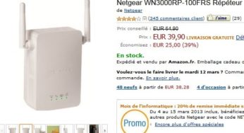 Moins de 40 euros le répéteur wifi Netgear – vente flash