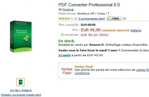 Moitié prix ! PDF Converter Professional 8.0 à seulement 49,99 euros