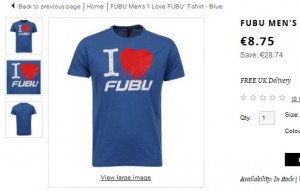 T-Shirt Fubu pour moins de 8 euros (port inclus)