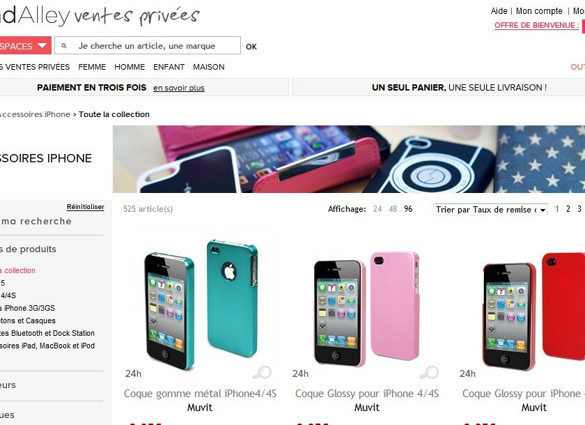Vente privée accessoires iPhone ! Jusqu’à moins 90% sur coques, étuis, casques…
