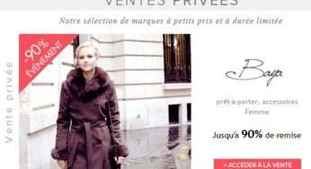 Vente privée Baya jusqu’à -90% sur manteaux, capes, veste en peau, fourrures ou laine (et accessoires…) chez Brandalley