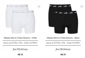 2 caleçons Ellesse pour moins de 8 euros 