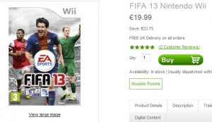 20 euro FIFA 13 pour Nintendo Wii 