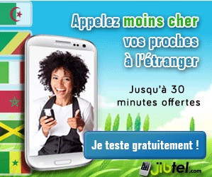 30 minutes appel international gratuit