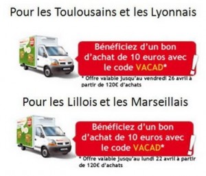 Auchan Direct : 10 euros offerts ou livraison offerte