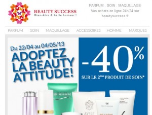 produits de soin Beauty Success.