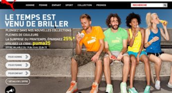 Puma Moins 25% sur la nouvelle collection jusqu’à demain soir (code promo)