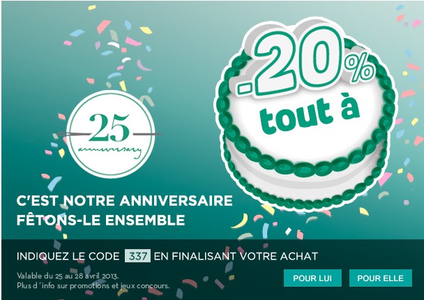 CODE PROMO : -20% sur tout Springfield jusqu’à demain soir