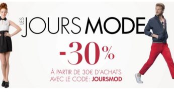 Plus que 2 jours ! Code promo -30% sur la mode chez Amazon (dés 30 euros d’achats)
